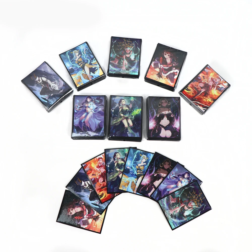 

100PCS/LOT 66X91MM Card Sleeves TCG MGT Sleeves Board Game Protector Cards Shield for PKM PTCG Standard Size Cards