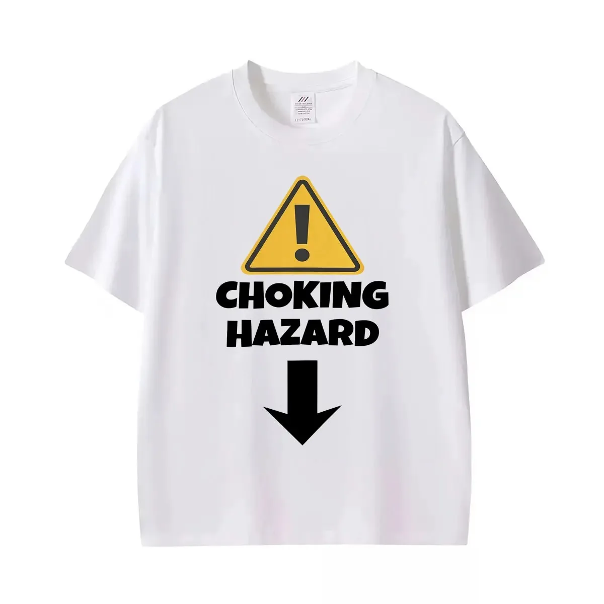 2026 Choking Hazard Funny Inappropriate Graphic Tee Shirt Men Women Fashion Humor High Street T-shirt Cotton Casual Top