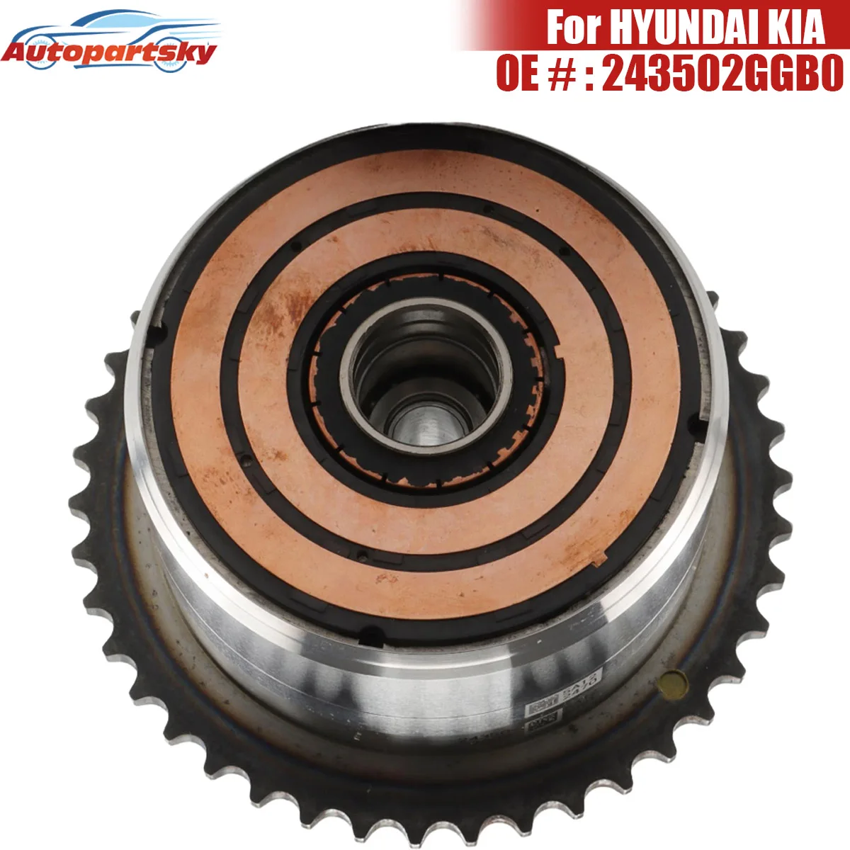 

Automotive Parts Intake Timing Camshaft Gear Sprocket 243502GGA0 243502GGB For HYUNDAI ELANTRA SANTA FE SONATA 2015-2019 SORENTO