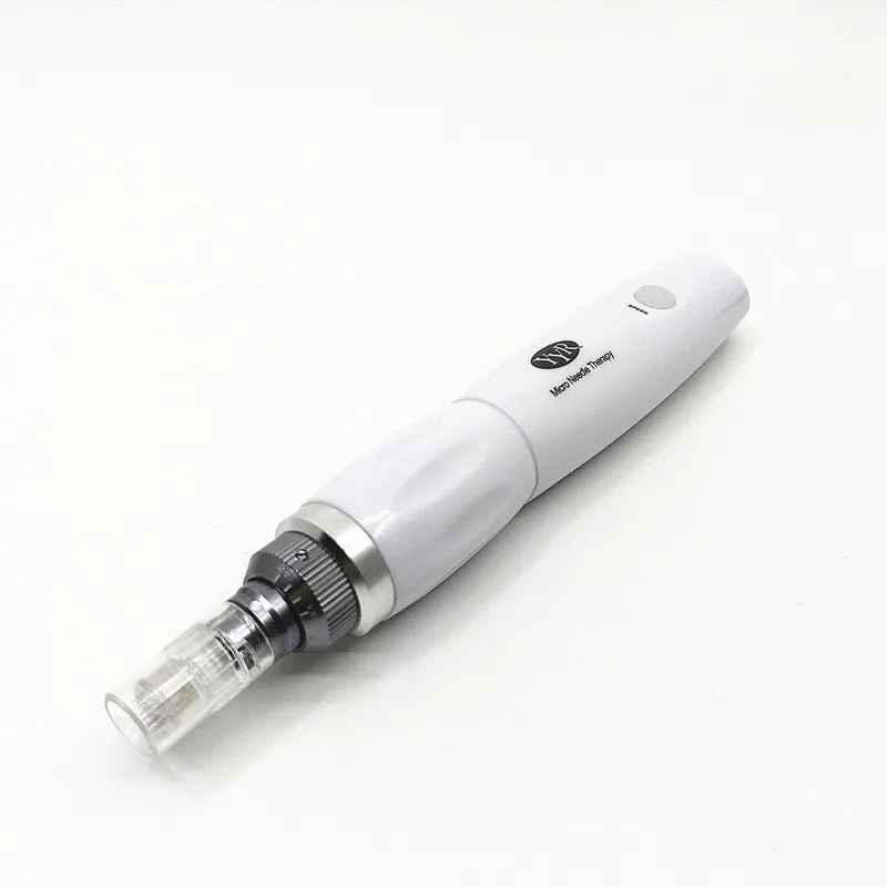 Bayonet Port Rechargeable Electric Derma Stamp Pen Micro Needling Therapy With 2pcs 12Pin for Skin Care