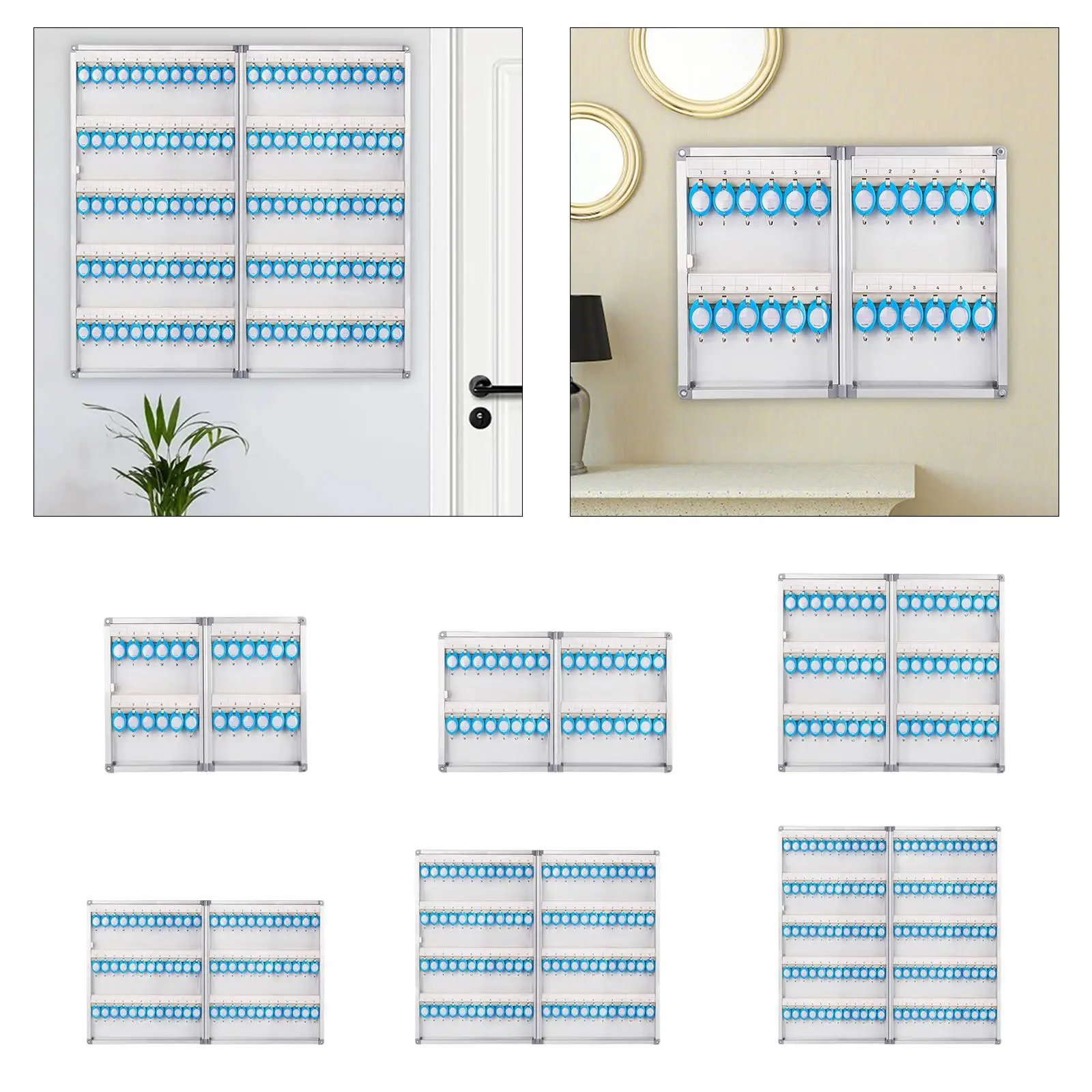 Key Cabinet Heavy Duty Multifunctional Combination Cabinet Organizer Case for Rental Hotel Valets Property Office Apartment