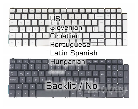 Us br hu la sv po hb teclado para dell 0ghtyc 0khy8w 0vf05c 021c0h 0rkv1d 01v4r0 02wwdh