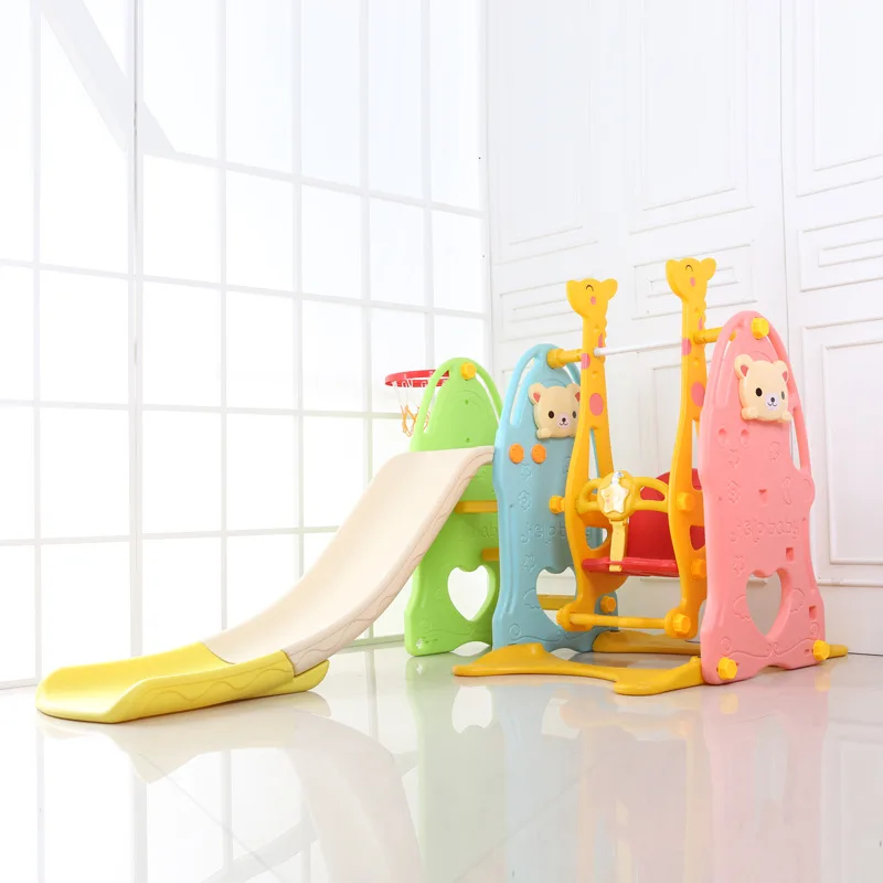 Lengthened and thickened slide indoor household multi-functional swing combination kindergarten baby toy playground