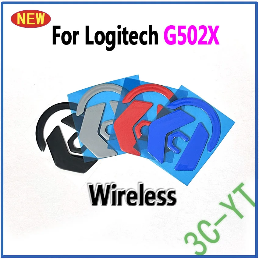 2-10Sets New Competition Level Mouse Feet Skates Rubber For Logitech G502X Wired Wireless Edition Black White Grey Red Blue