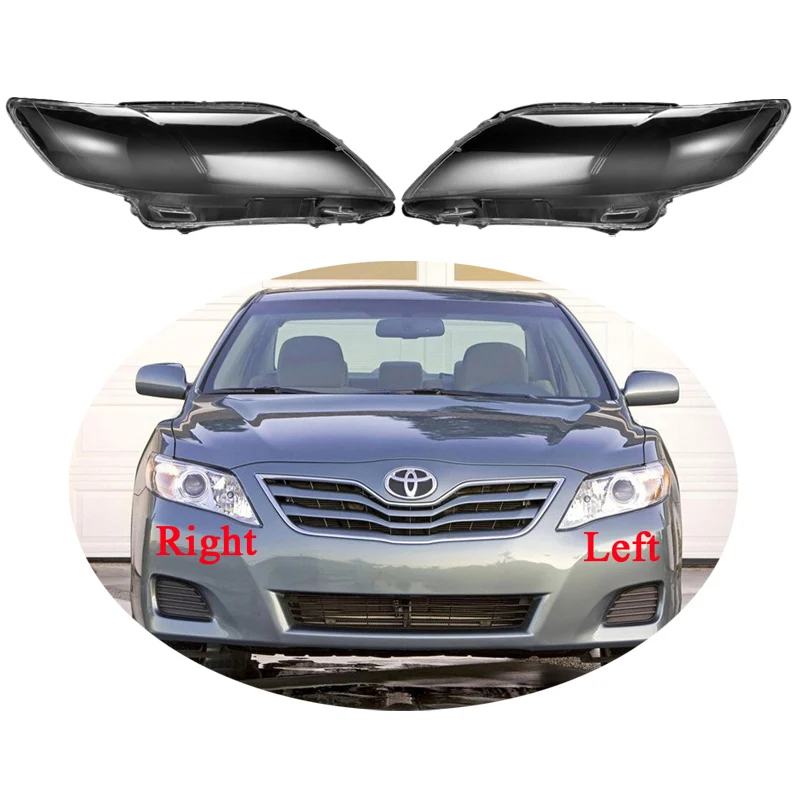 

Car Front Glass Lens Headlamp Transparent Lampshade Auto Lamp Shell Lights Housing For Toyota Camry 2008-2010 Headlight Cover