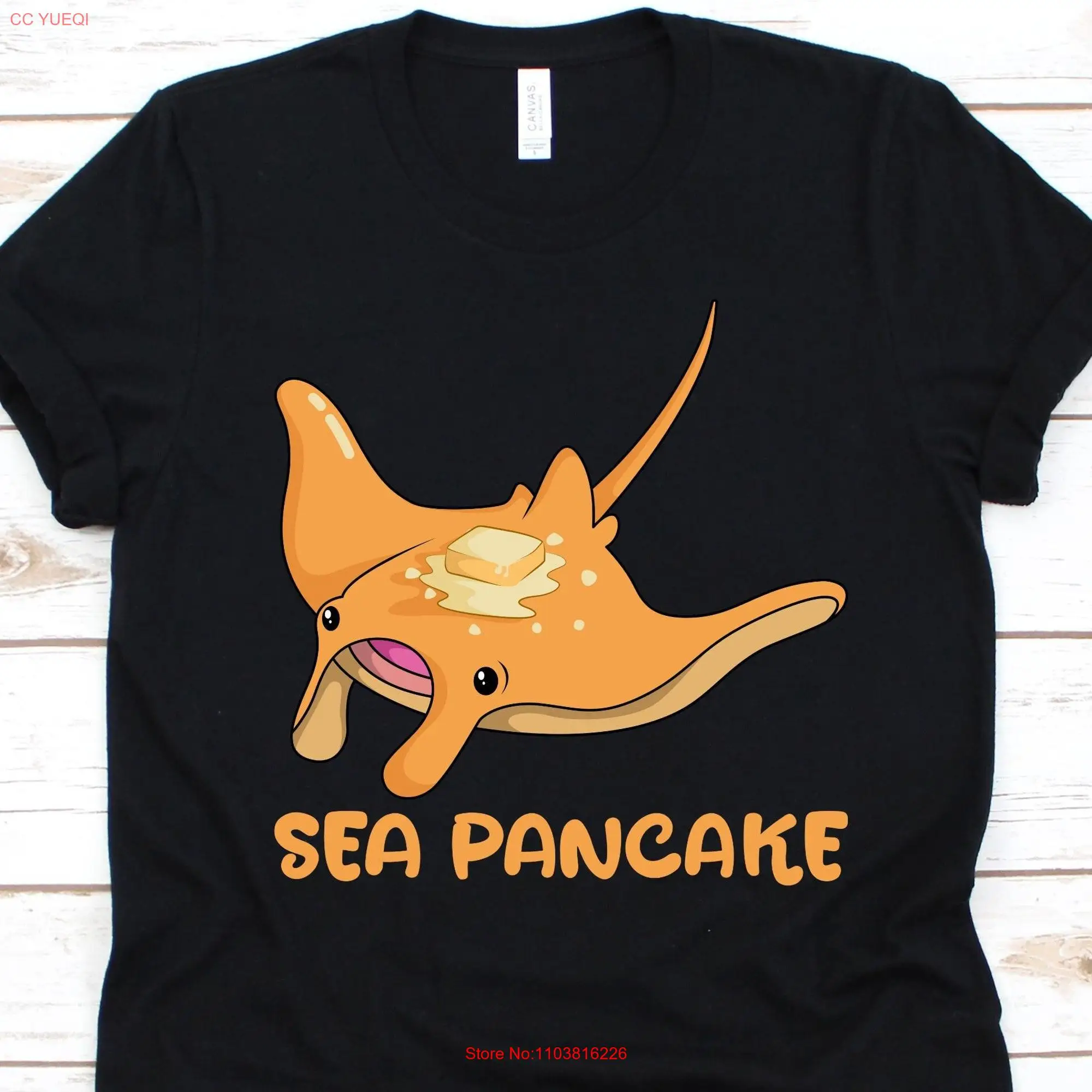 Sea Pancake T Shirt Manta Ray Design For Lovers Large Rays M Birostris Alfredi Stingray Devilfish long or short sleeves