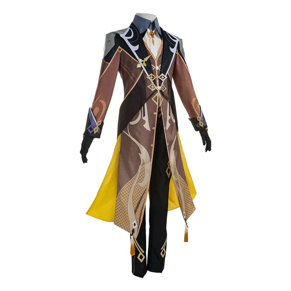 Game Genshin Impact Cosplay Zhongli Cosplay Costume Men Genshin Impact Zhongli Outfit Halloween Uniform Custom Made