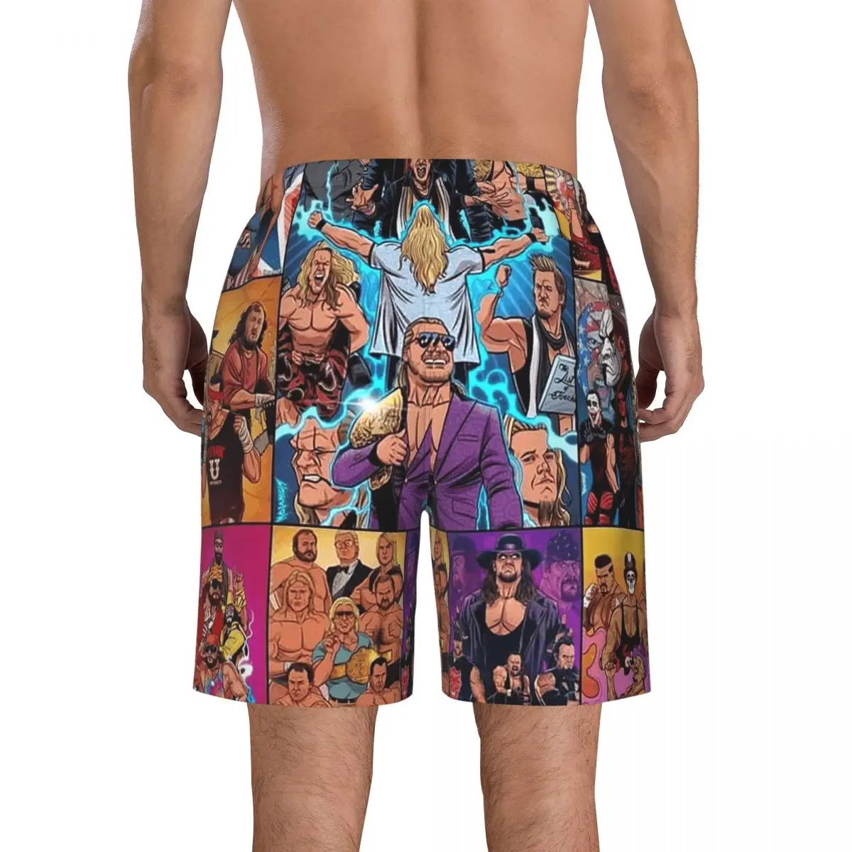 جون سينا احترام حصل عليه الكرتون المصارع جذوع الشاطئ مجلس السراويل عارضة سريعة الجافة السباحة الصيف الرجال السراويل