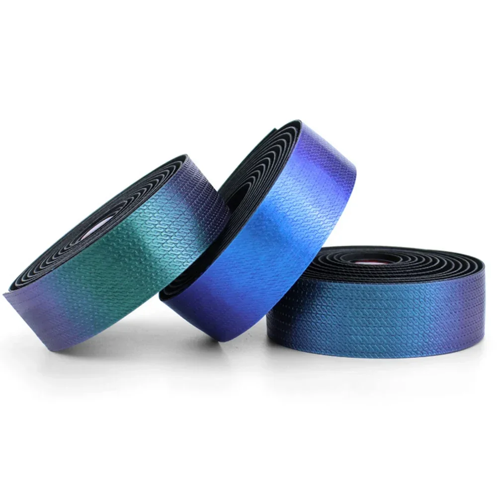 Reflective Bicycle Handlebar Tape for Road Bicycle Gradient Handle Shock Absorption Bicycle Straps Bike Handlebar Bar Tape