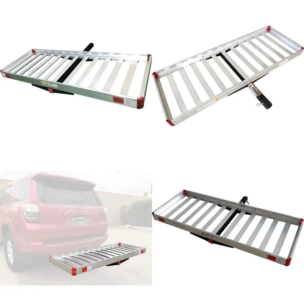 

60" x 22" Cargo Carrier Rack Basket or Lage or SUV Truck Car Van - 500 lbs. acity, Silver