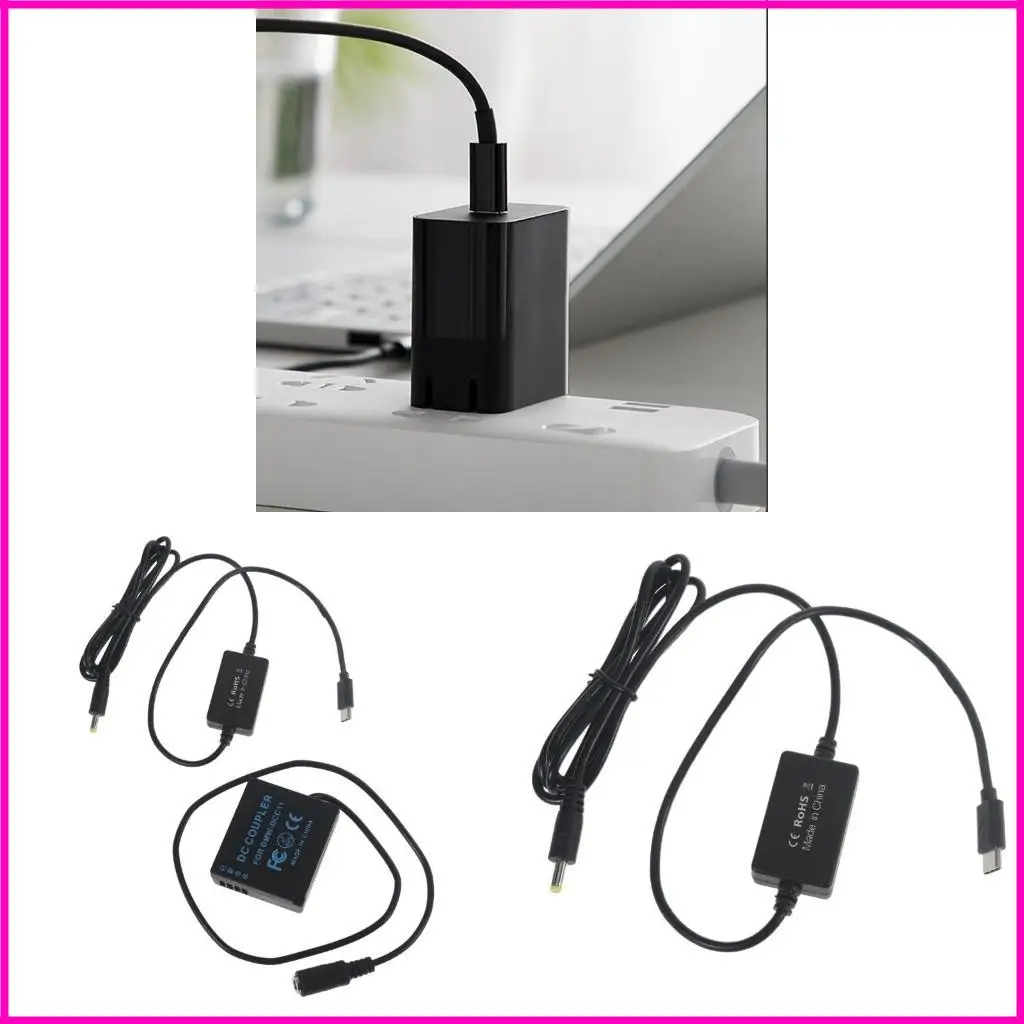 DCC11 لـ Coupler PD Adapter USB Type-C Cable لـ DMC-GX80 GX85 GF3 GF5