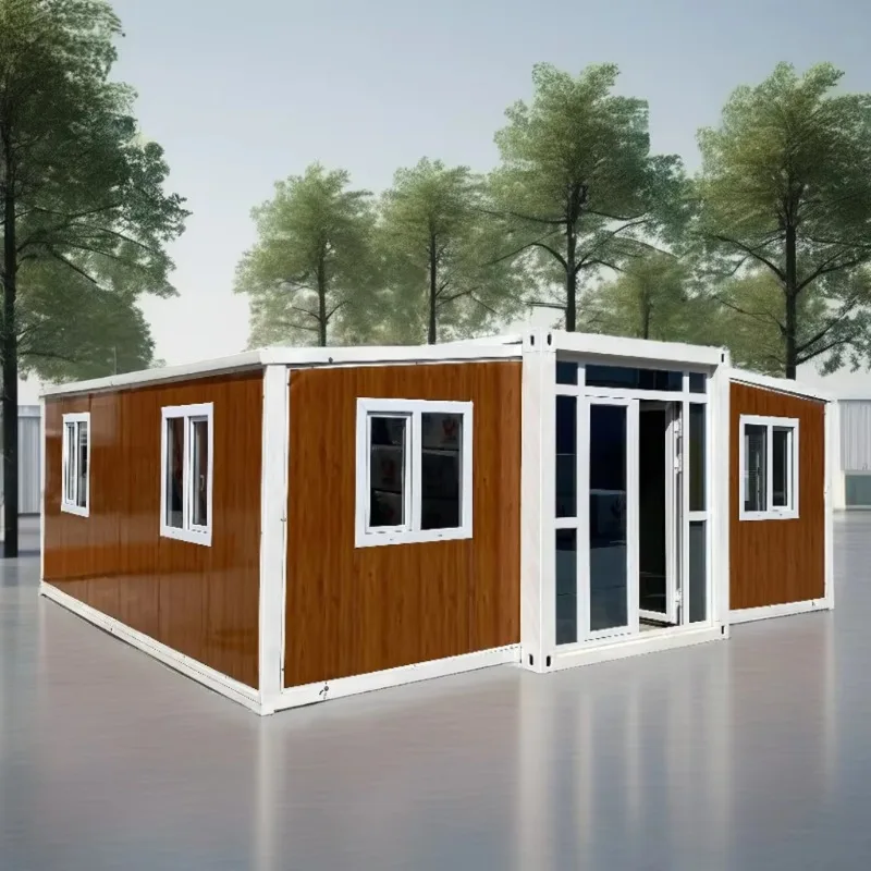 Customizable 10ft-40ft Folding Container House Expandable Office Kitchen Bathroom Roof Balcony Made Sandwich Panel Bedroom Use