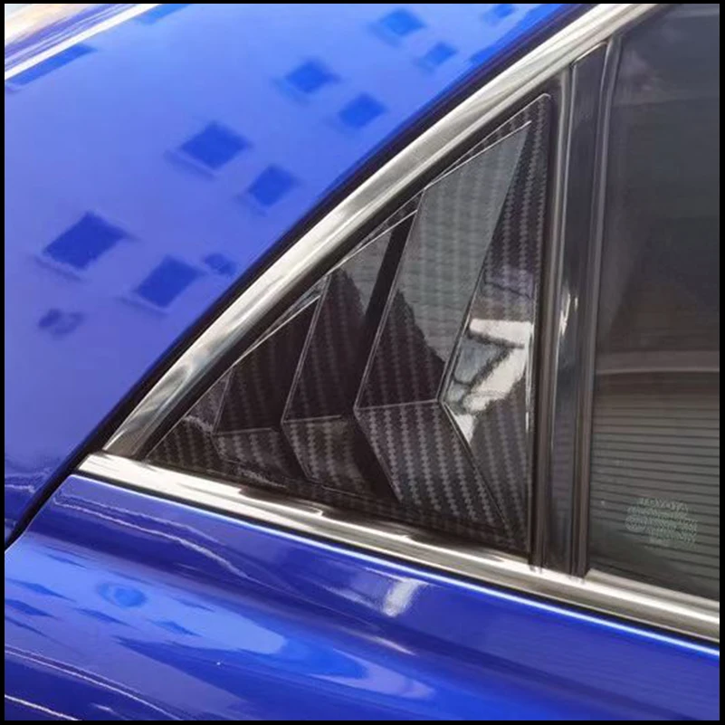 For Toyota Mark X 2005-2016 Rear Door Window Shades Shutter Louver Vent Cover Trim Decorate Car Styling Auto Accessories view 4