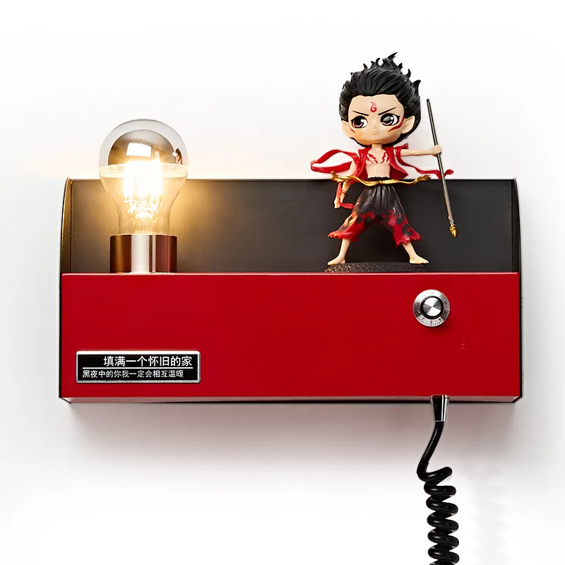 Can be placed without wiring wall lamp, living room next to sofa, bedroom bedside with plug-in wire, high-end ambient lamp