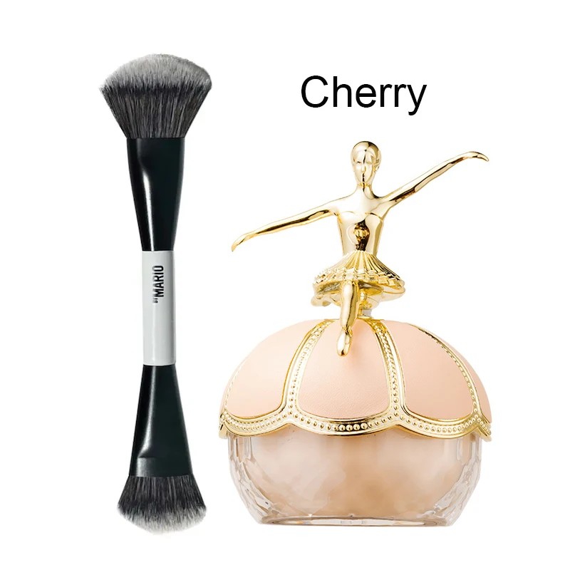 Mack Andy-polvo fijador y cepillo F4, juego de Maquillaje facial, Base de control de aceite, corrector, maquillaje, contorno de ojos, corrección de ojeras