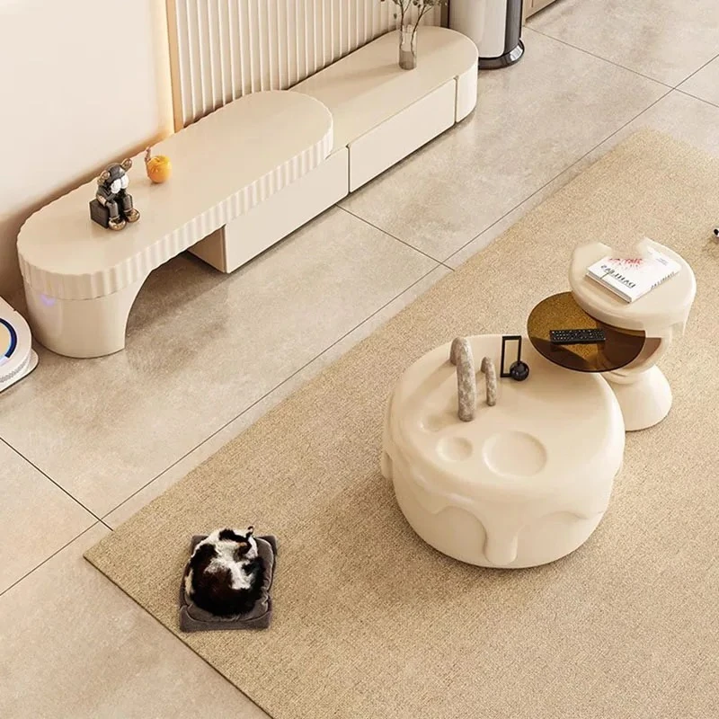 Nordic Living Room Coffee Table Modern White Small Mobile Coffee Table Mesa Lateral Apartamento Stoliki Do Kawy Home Furniture