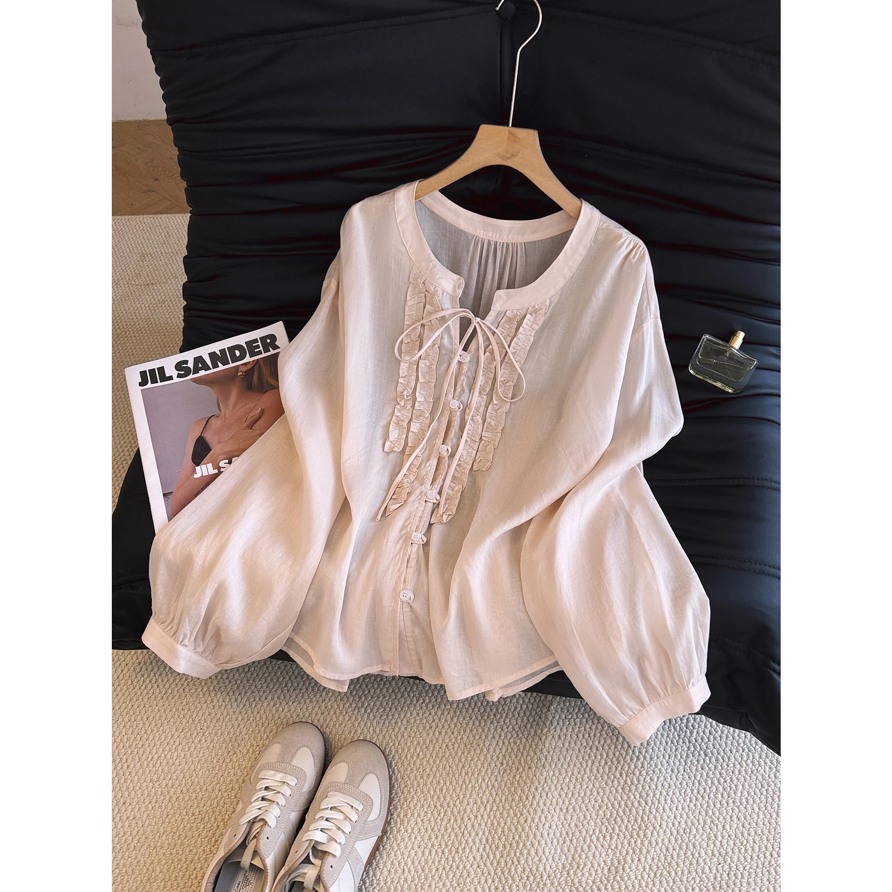 Korean Gentle Style round Neck - огляд і ціна Elastic Lace Trim