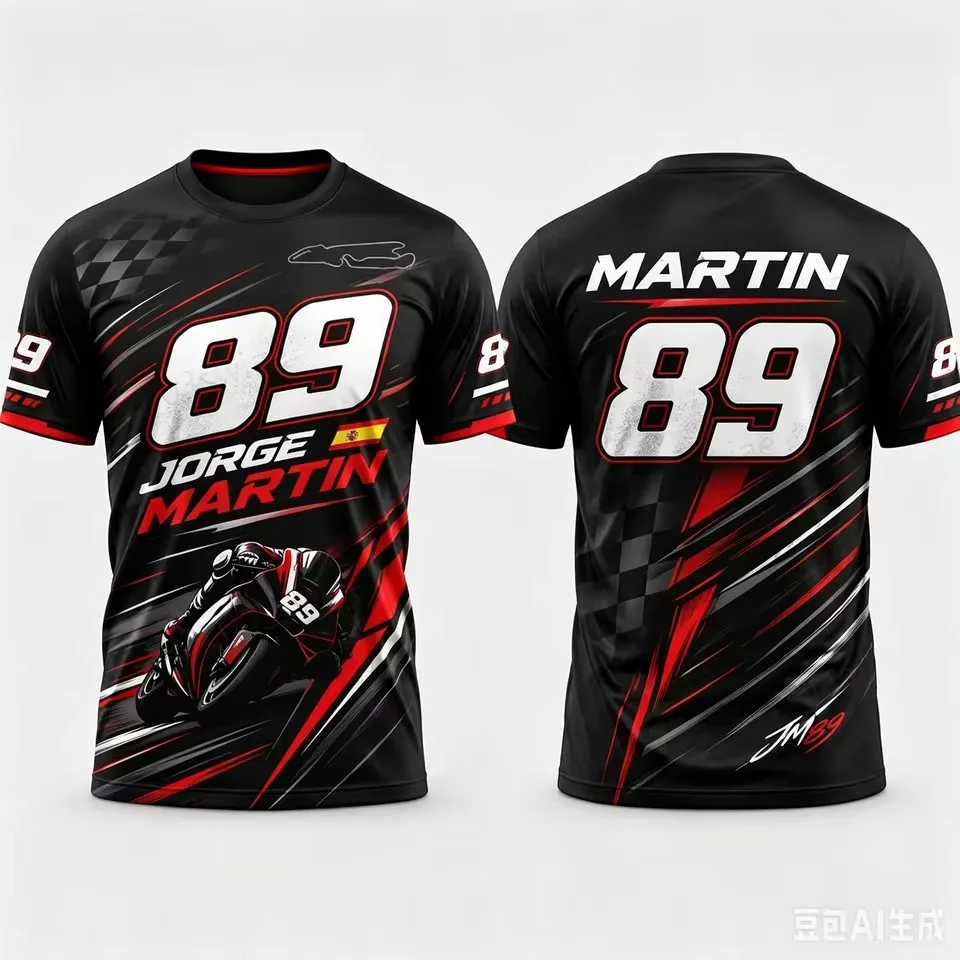 Quick Dry Breathable Motorcycle Racing Team Short Sleeve T Shirt 2026 Summer Family Style for Kids Adults Daily Commute Race