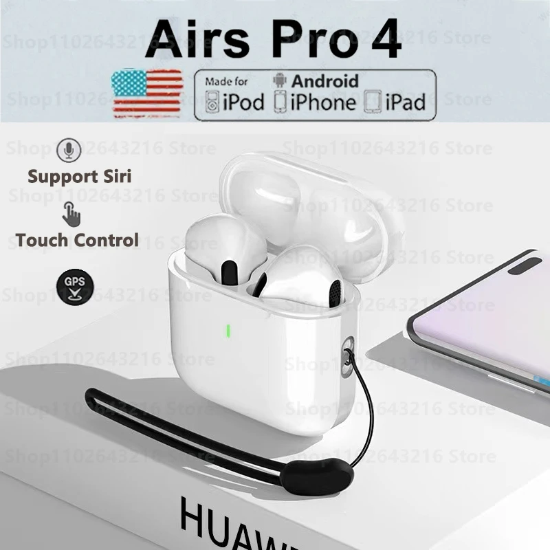 Auricolari bluetooth originali Air pro auricolari Bluetooth 5.3 auricolari cuffie da gioco per iPhone Apple Xiaomi Android phone