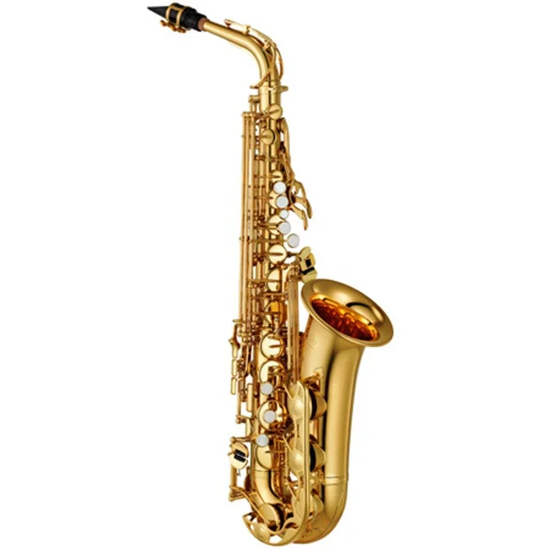 YAS480 Intermediate Alto Saxophone - Gold Lacquer original and professional wind instrument