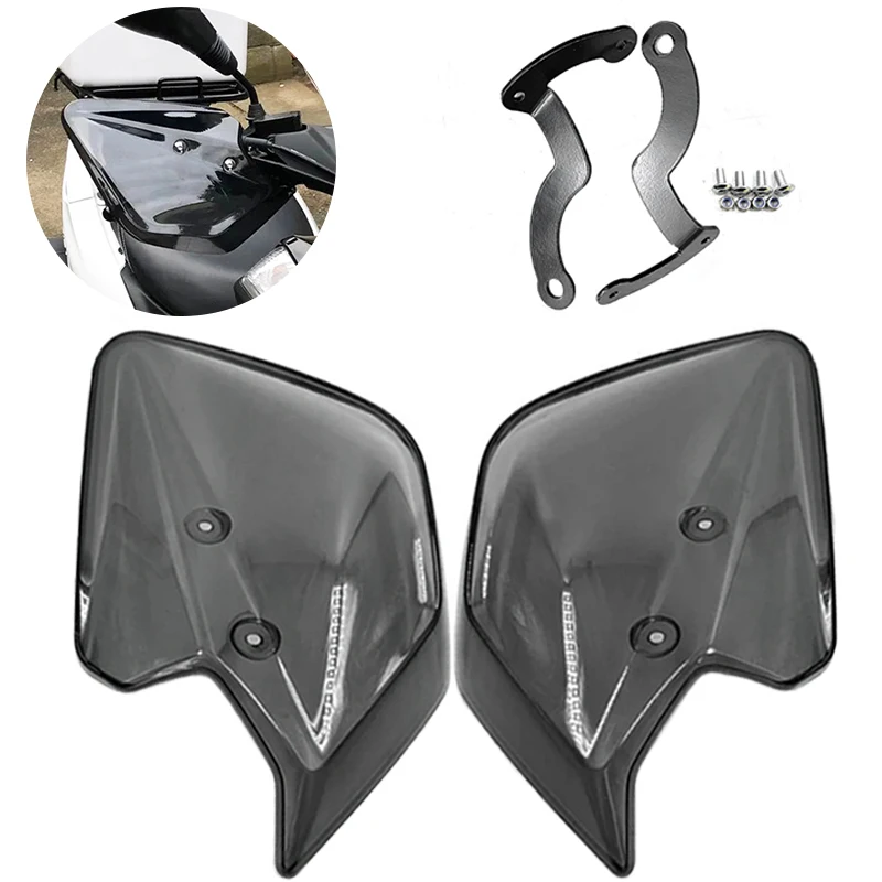 Fit For YAMAHA NMAX 125/150/155 XMAX 250/300/400 NVX 155 AEROX 155 Tricity 125/155 2014-2019 Hand Guard Windscreen Protection