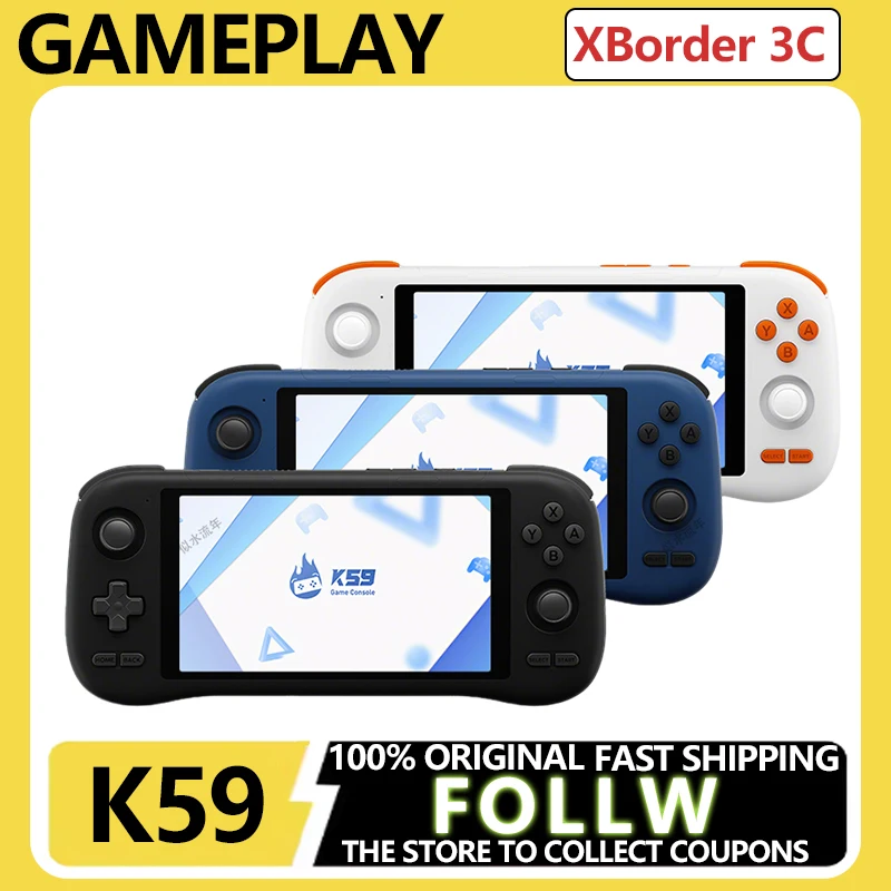 

K59 Android 14 Handheld Console with 5.5-inch IPS HD Screen for Smooth Gameplay of PS2, Tmall 3DS, Mobile Games and Cloud-Based