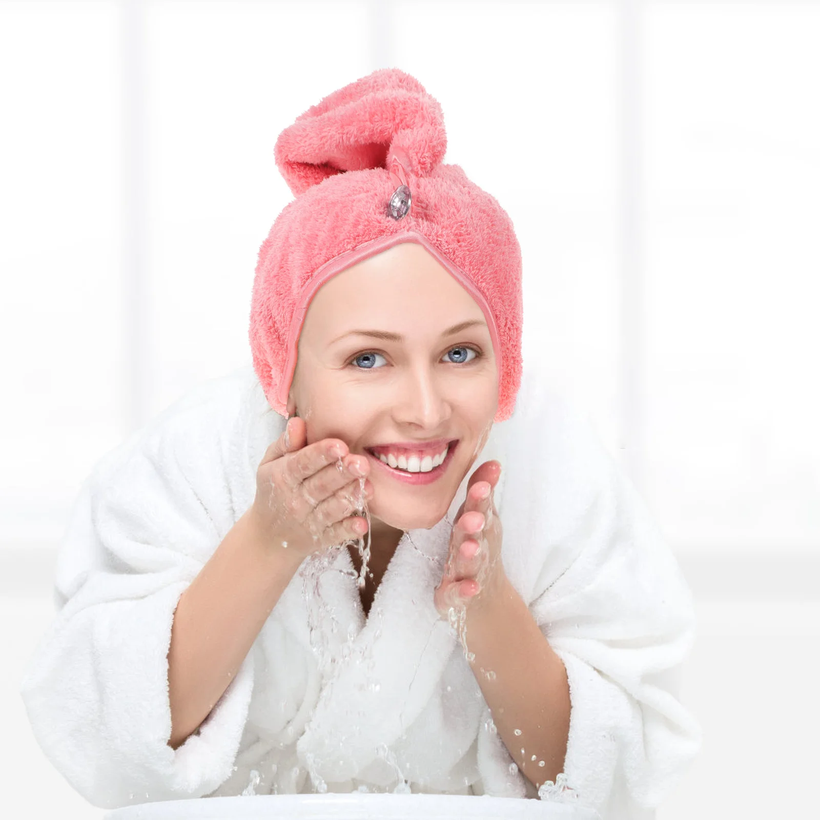 

1Pcs Drying Hair Towel Cap High Quality Material Protects Hair from Damage Ideal for Daily Use Gift Shower Cap