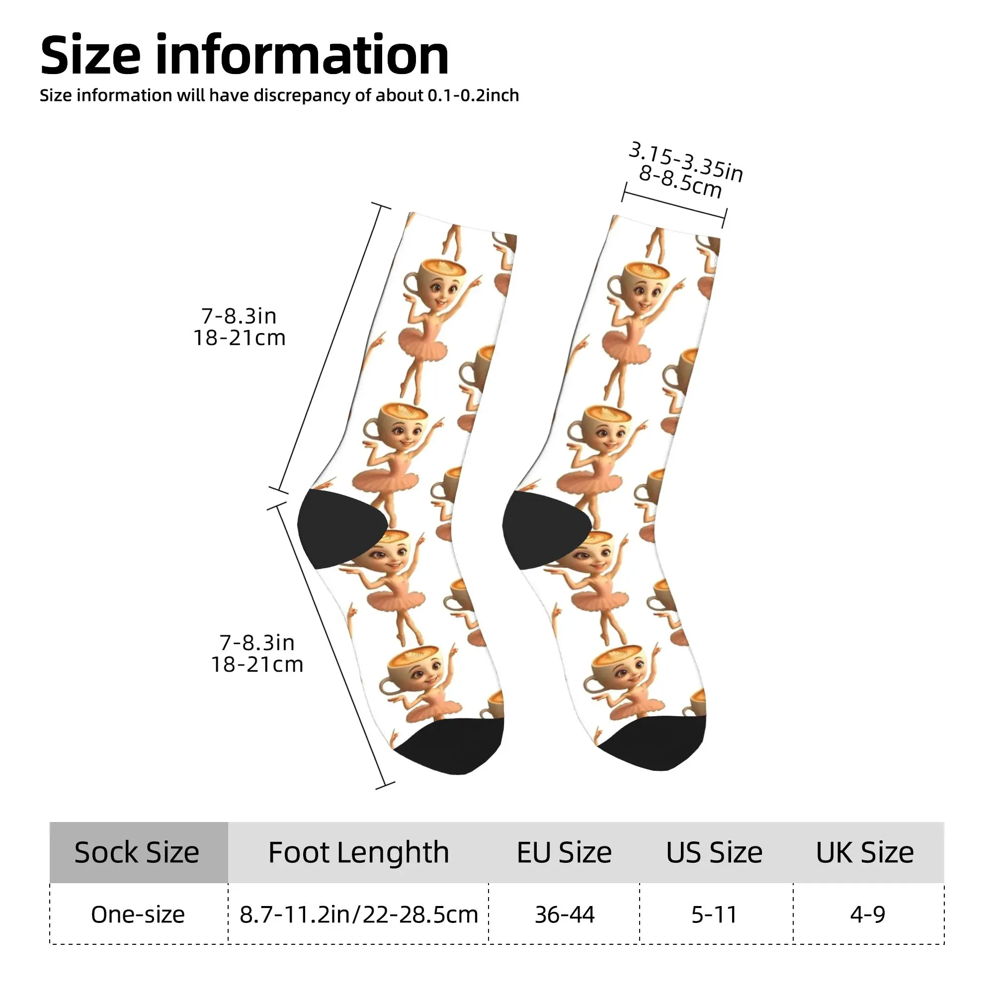 الإيطالية Brainrot Capuchin راقصة الباليه الجوارب المضادة للانزلاق جوارب الكبار الرجال جودة تسلق الجوارب الشتاء جوارب مطبوعة غير رسمية