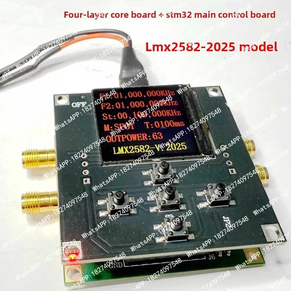 2025 Version LMX2582 Frequency Source Module Phase-locked Loop Low Noise 20MHz-5.5GHz Broadband Output Supports Sweep Frequency