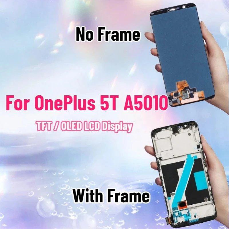 

6,01-дюймовый ЖК-дисплей с сенсорным экраном и дигитайзером в сборе для OnePlus 5T A5010, замена экрана для 1+5T