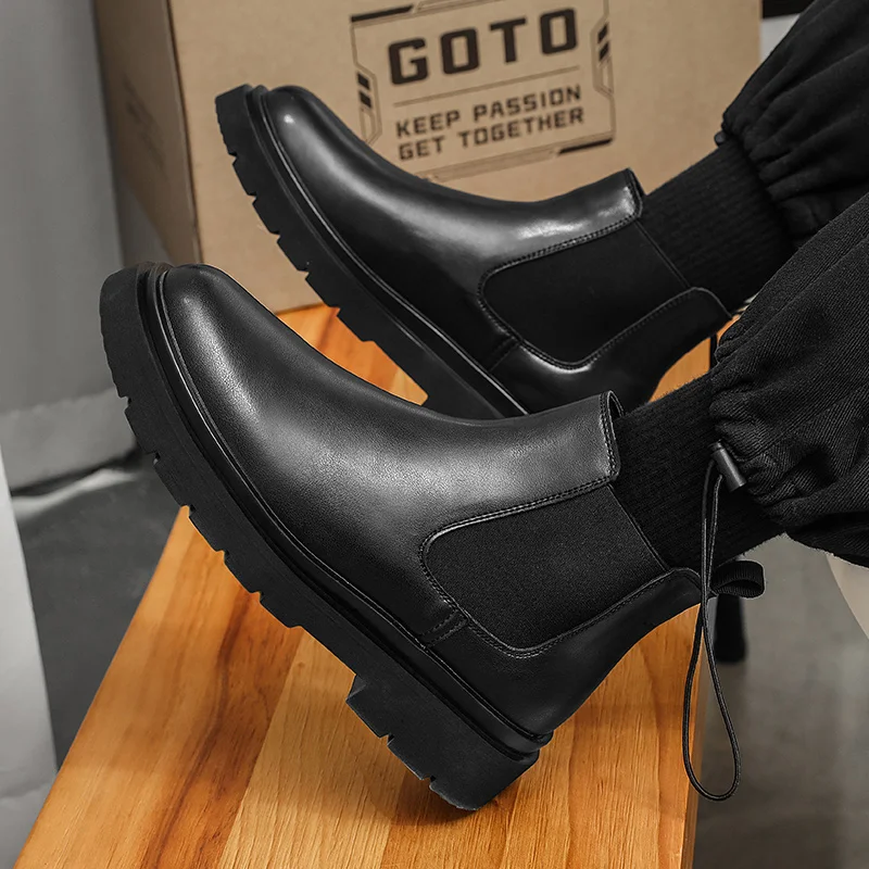 Boots Men Shoes Casual Shoes Classics Ankle Boots High Slip on  Office  Ventilate  Versatile Motorcycle