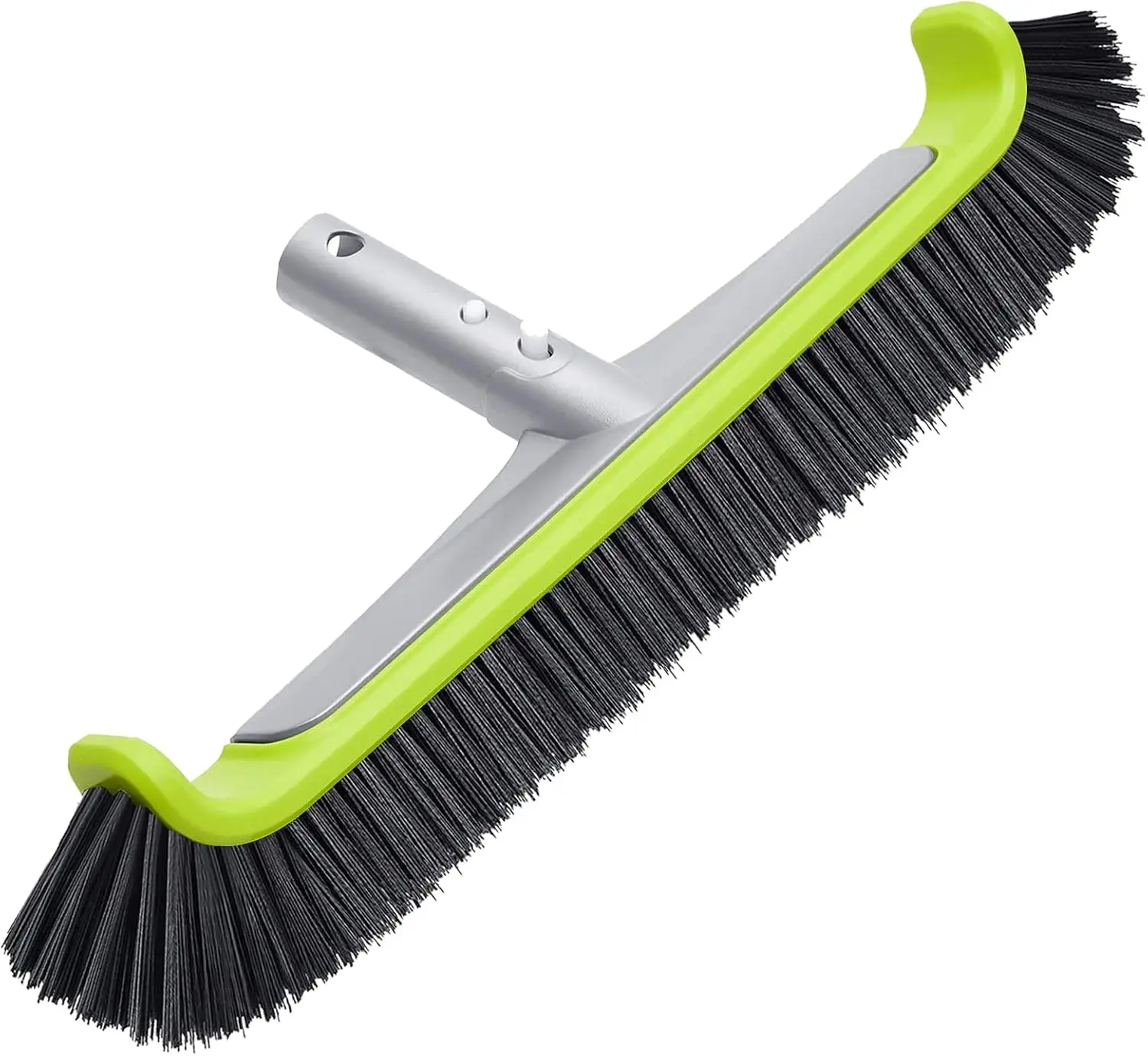 

17.5" Pool Brush Head for Cleaning Walls, Heavy Duty Inground/Above Ground Swimming Pool Scrub Brush with Strong Bristle &