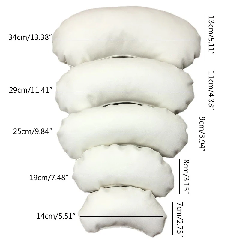 Newborn Photography Props Infant Posing Crescent Pillow 5pcs Baby Photo Cushion Pillow Photo Props Studio Shooting Accessories