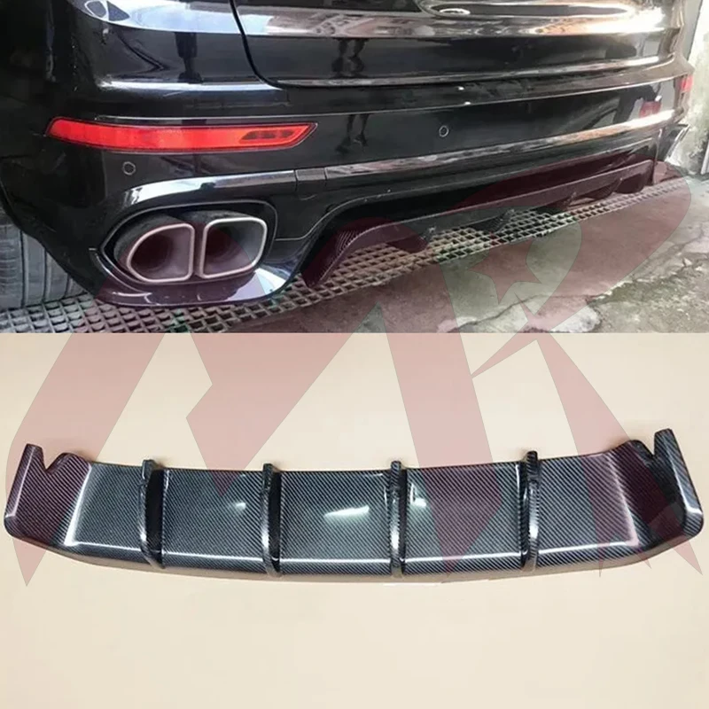 

For Porsche Cayenne 958.2 Carbon Fiber Rear Bumper Lip Rear Diffuser 16-18