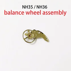 Watch Repair Parts Balance Wheel Assembly (Include Balance Wheel+Swing Splint) Suitable for NH35 NH36 Movement Watch Accessories