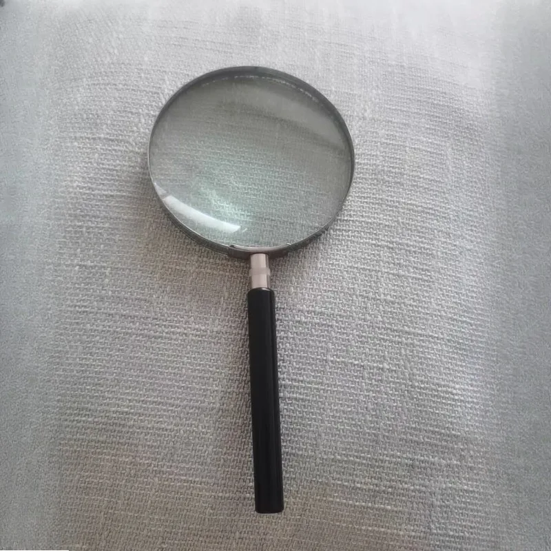 60/75/100mm Diameter Ultra-lightweight Handheld High-definition Magnifying Glass Magnifier 10x Loupe