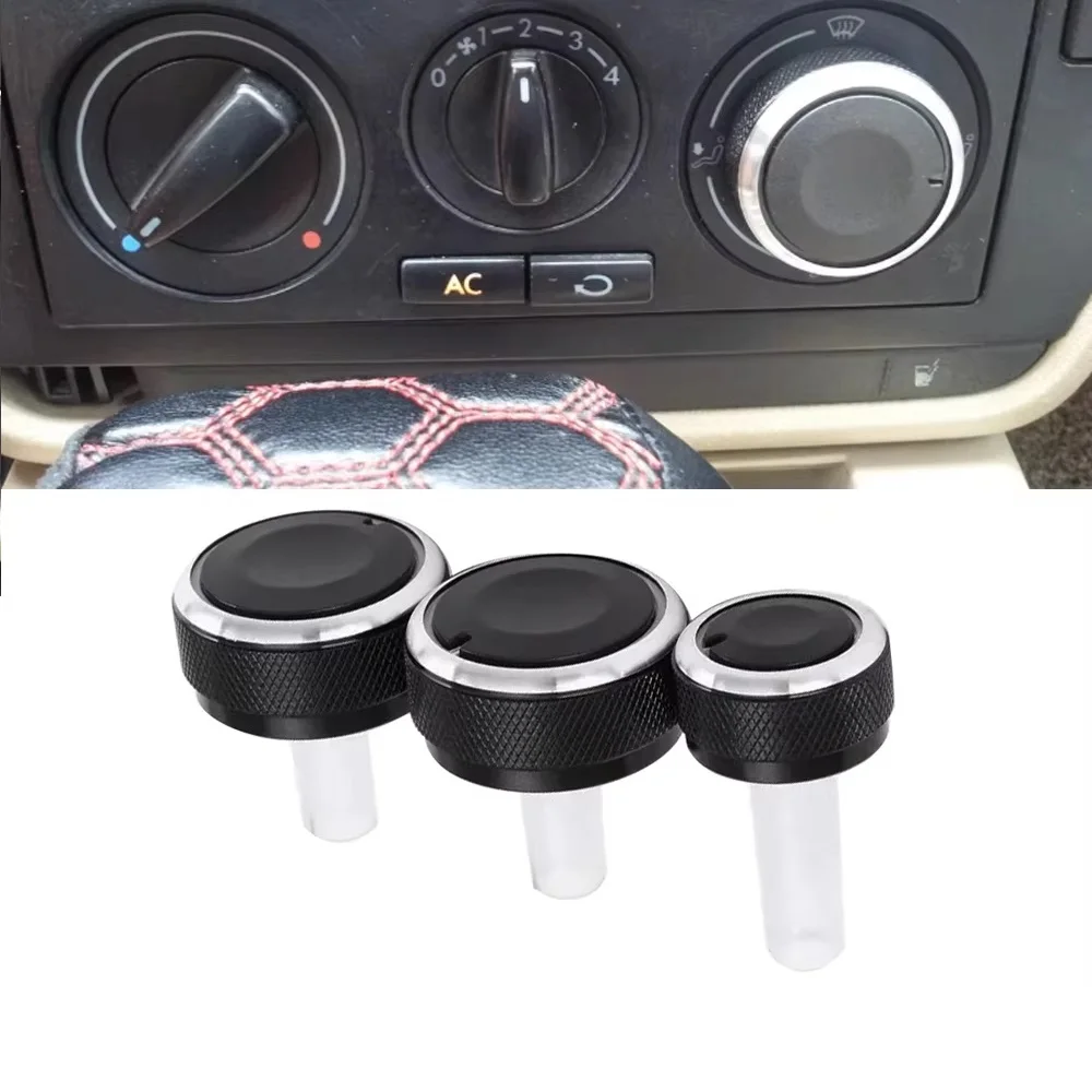 

3pcs Car Air Conditioning Control Panel Ac Knob Switch for Volkswagen Jetta Golf A4 bora 1999 2000 2001 2002 2003 2004 2005-2007