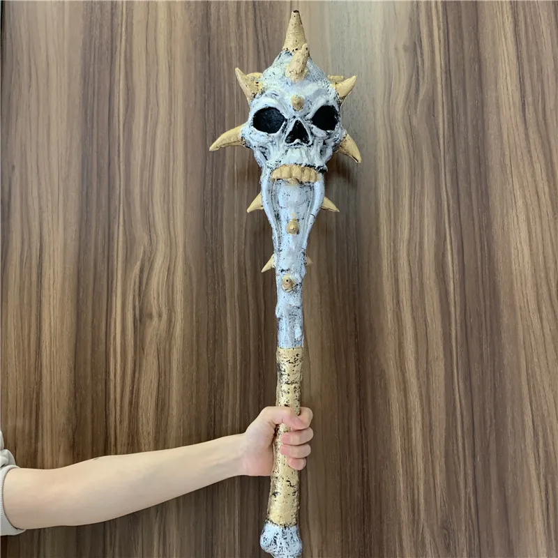 60 سنتيمتر تأثيري الرعد الصولجان الحرب الوحش التضحية المطرقة سلاح دور اللعب القراصنة شبح الصولجان بولي Toy لعبة هالوين مخيف الدعائم 1:1