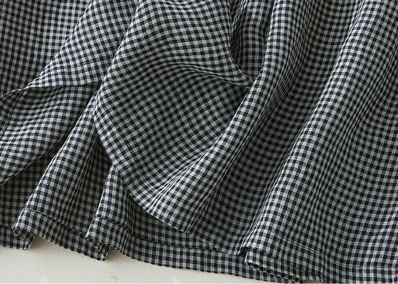 2026 Patchwork Fashion Black White Plaid Autumn Dresses Office Lady Work Dress Japanese Style Women Spring Casual Long Clothing