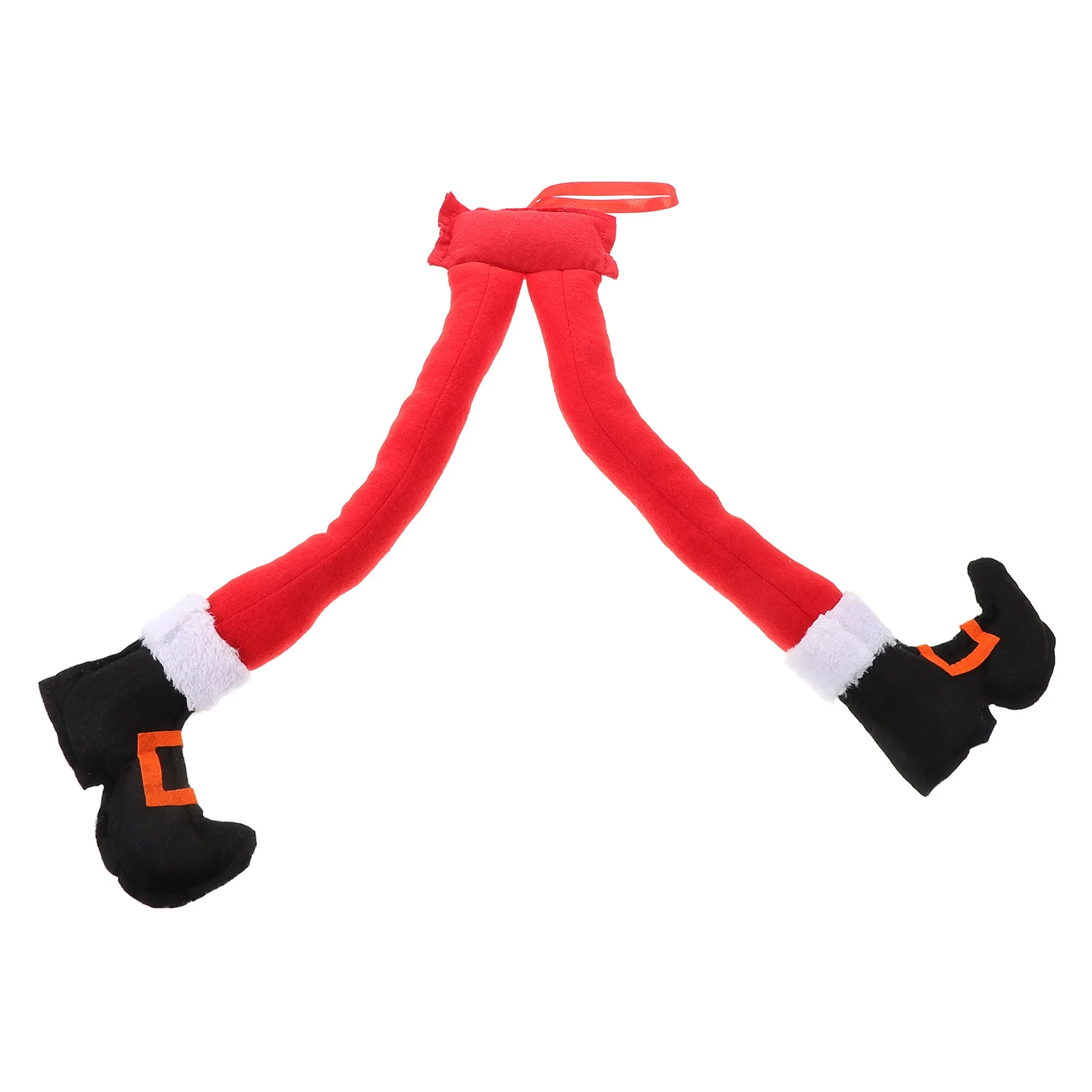 

Hanging Santa Leg Christmas Elf Leg Xmas Tree Topper Decoration Sturdy Materials Exquisite Craftsmanship Holiday Home Car Decor