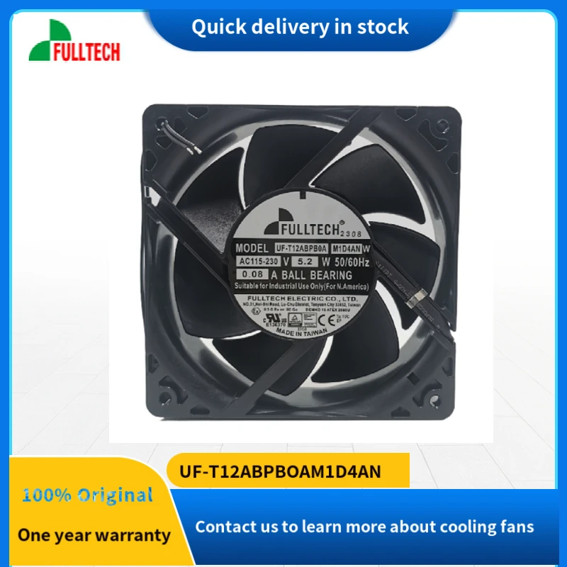 

UF-T12ABPBOAM1D4AN orginal FULLTECH Explosion proof EC cooling fan AC115-230V 5.2W 0.08A