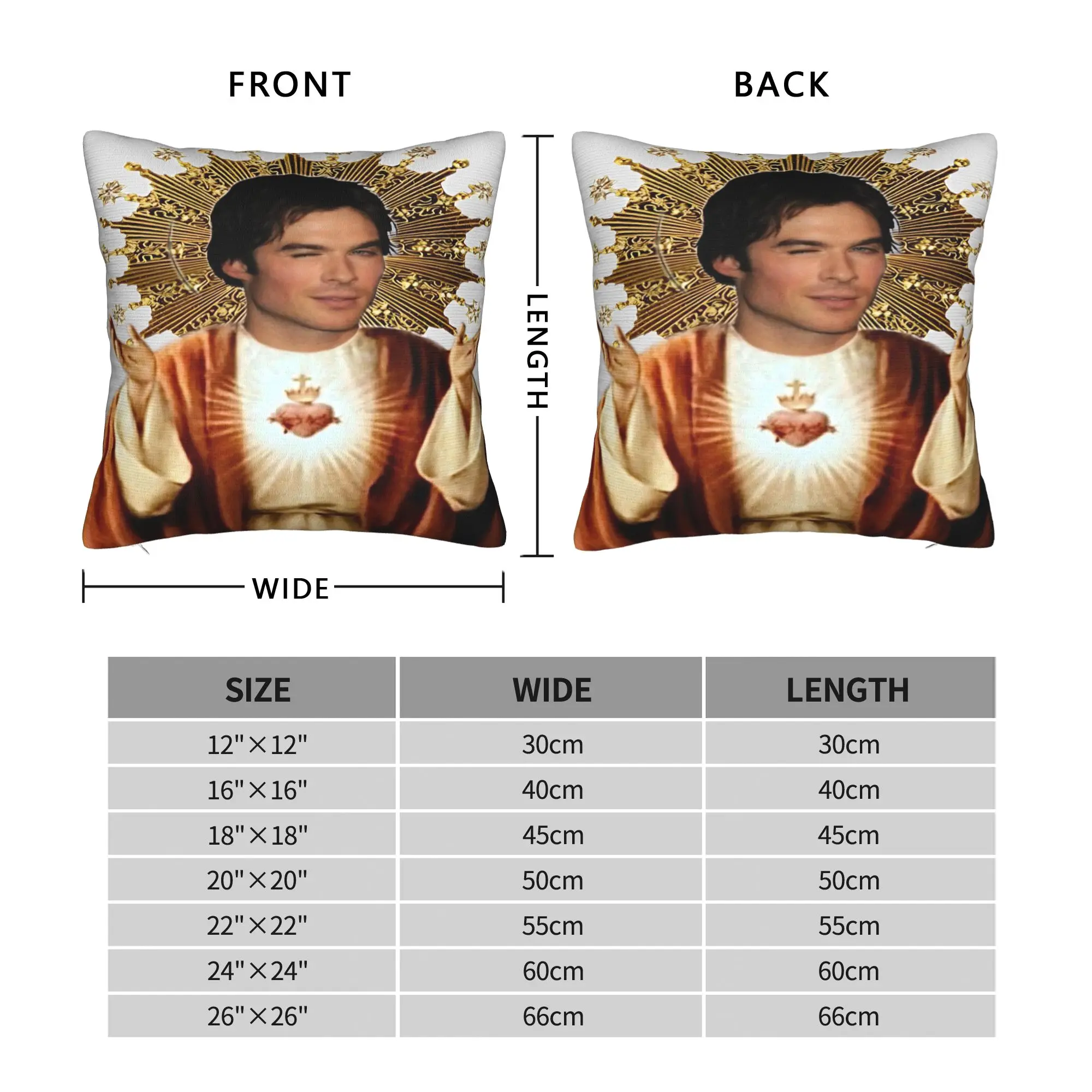 Jesus The Vampire Diaries Damon Salvatore TV Series Pillow Case Pillow Cover For Wedding Party Home Decor Retro Cushion Cover