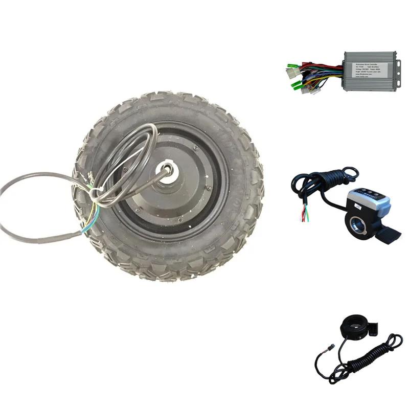 Low Speed High Torque 250W-500W 10 Inch BLDC Integrated Hub Motor Electric Brushless Geared Wheel Motor Kit for Powered Mobility