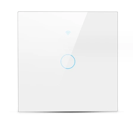 

Умный настенный светильник Tuya, 5 шт., с одним Firewire, сенсорным переключателем Wi-Fi, закаленное стекло, европейский датчик голоса, безопасная функция синхронизации