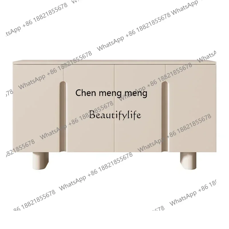 

New Arrivals Modern simple entry door multi-layer shoe cabinet cream wind solid wood partition cabinetss 7304