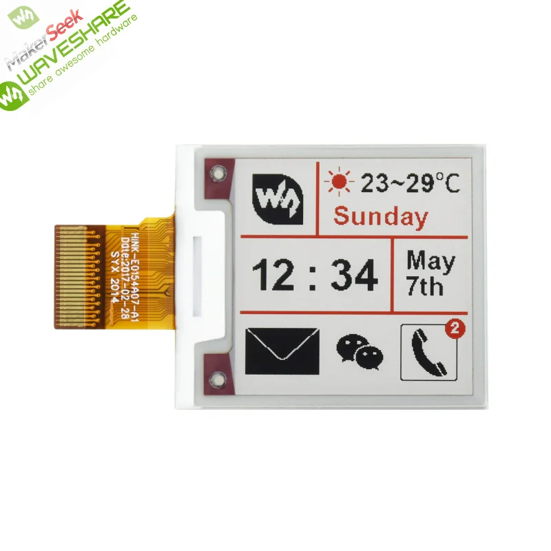 Makerseek & Waveshare 1.54inch e-Paper (B)-SKU-13275-Price without Shipping fee