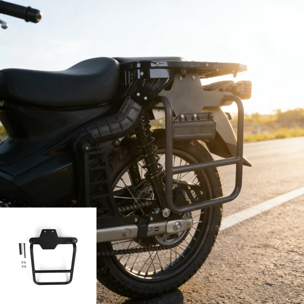 

Motorcycle Accessories Modified Side Bag Bracket Side Frame Rear Tail Frame For Honda Ct125 Hunter Cub Trail 125 JA55 JA65