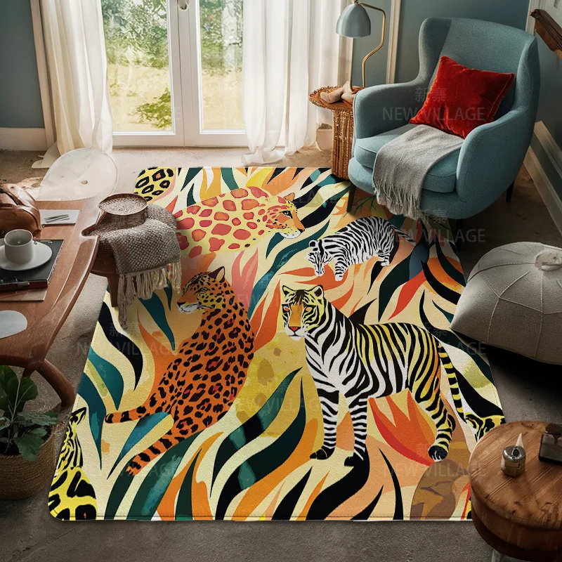 House entrance carpet Home door mat Room Bath Foot bathroom non-slip Kitchen water absorption rugs Modern Nordic cute animal