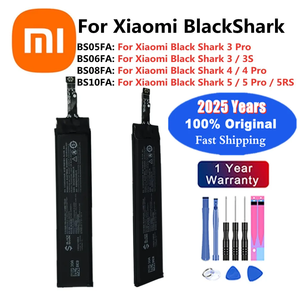 

BS08FA BS10FA Original Battery BS05FA BS06FA For Xiaomi Black Shark BlackShark 4 3 5 Pro 3S 3pro 4pro 5RS Phone Battery Bateria