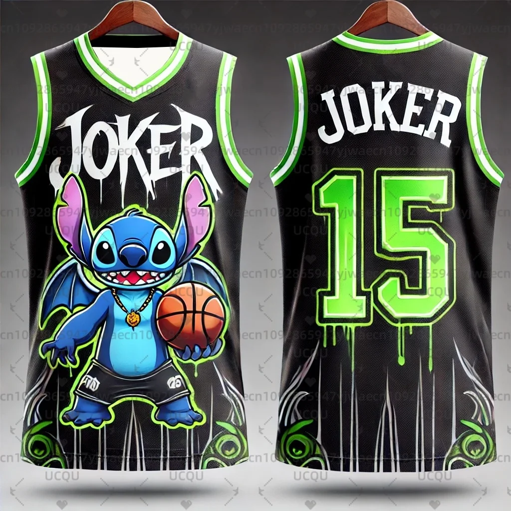 CHATGPT diseñado niños hombres 3d impreso dibujos animados Stitch Joker NO.15 entrenamiento mujeres deportes sin mangas niños chaleco baloncesto tanque